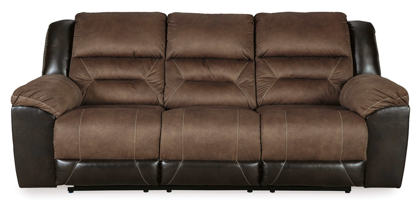 Earhart Chestnut Reclining Sofa