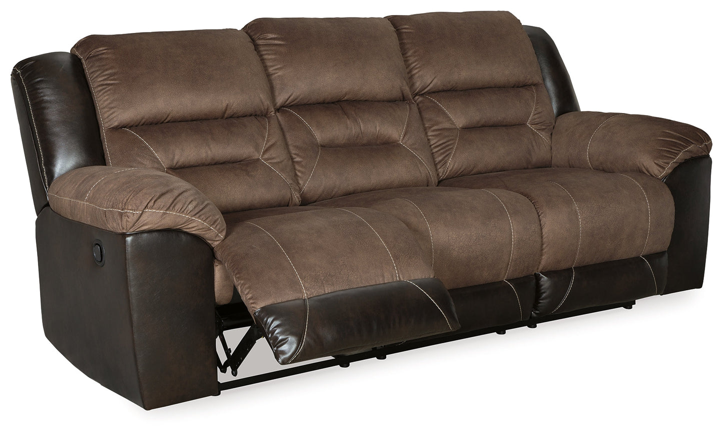 Earhart Chestnut Reclining Sofa and Recliner