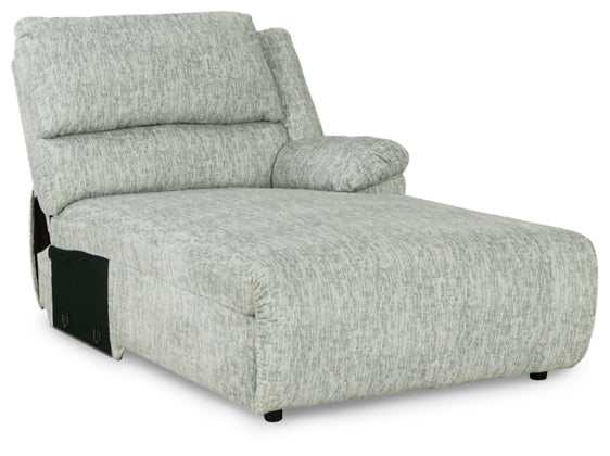 McClelland Gray 7pcs Manual Reclining Sectional w/ RAF Chaise