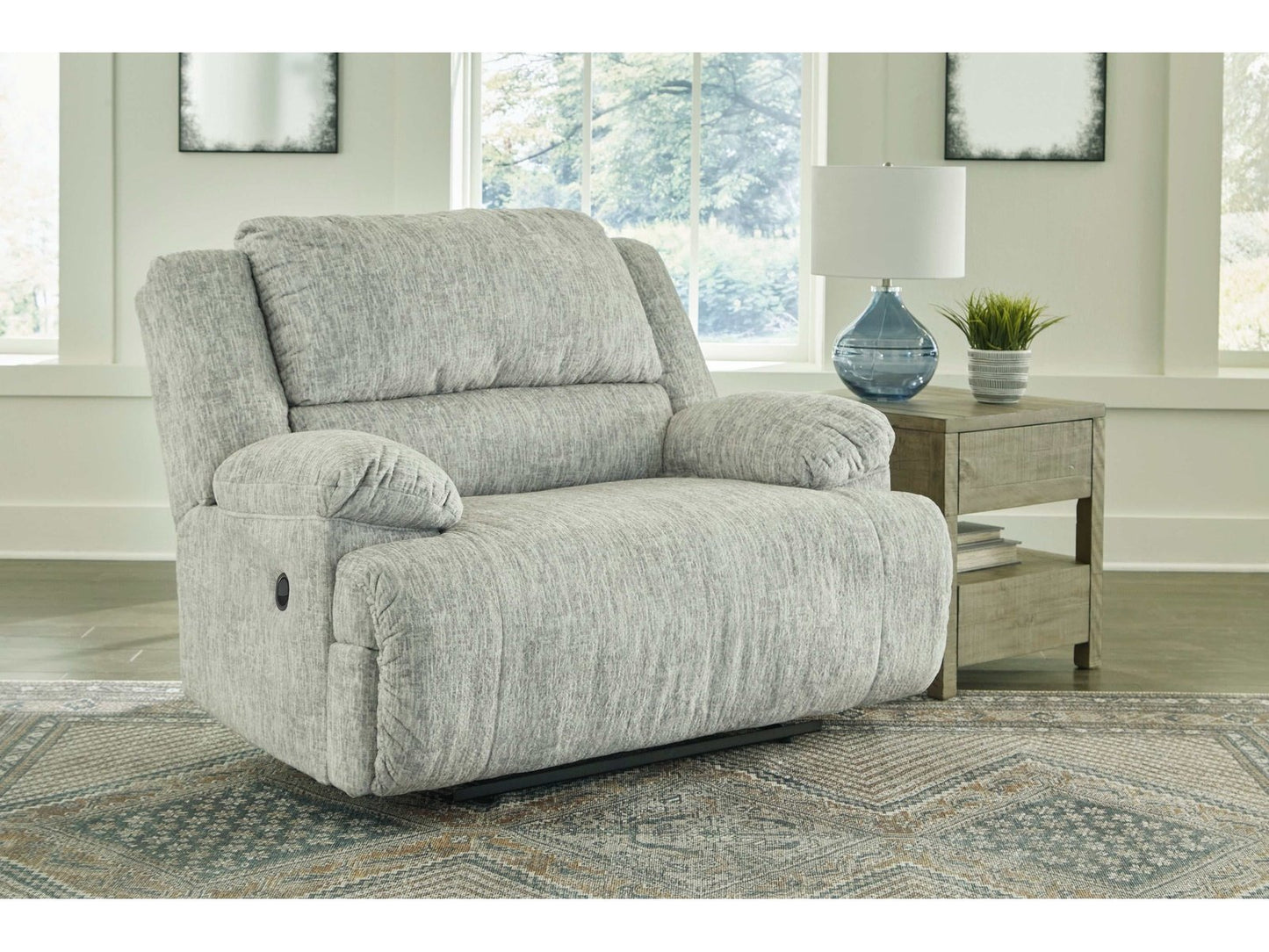 McClelland Gray Oversized Manual Recliner