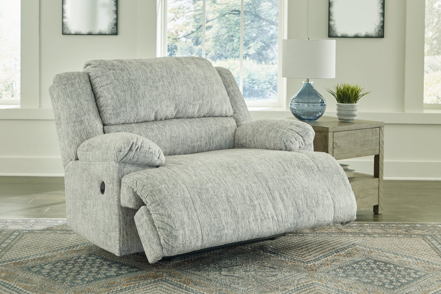 McClelland Gray Reclining Sofa and Recliner