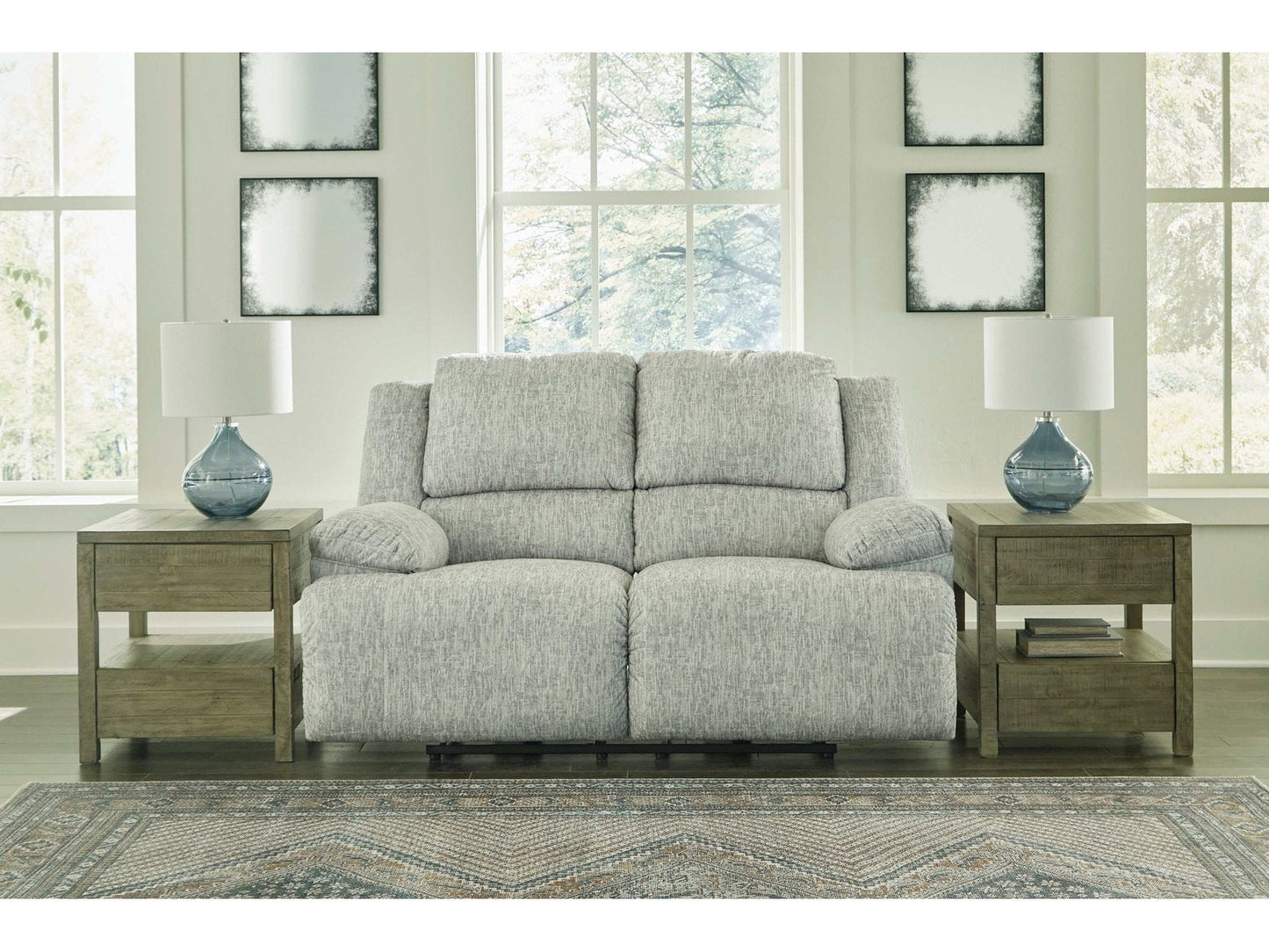 McClelland Gray Manual Reclining Loveseat