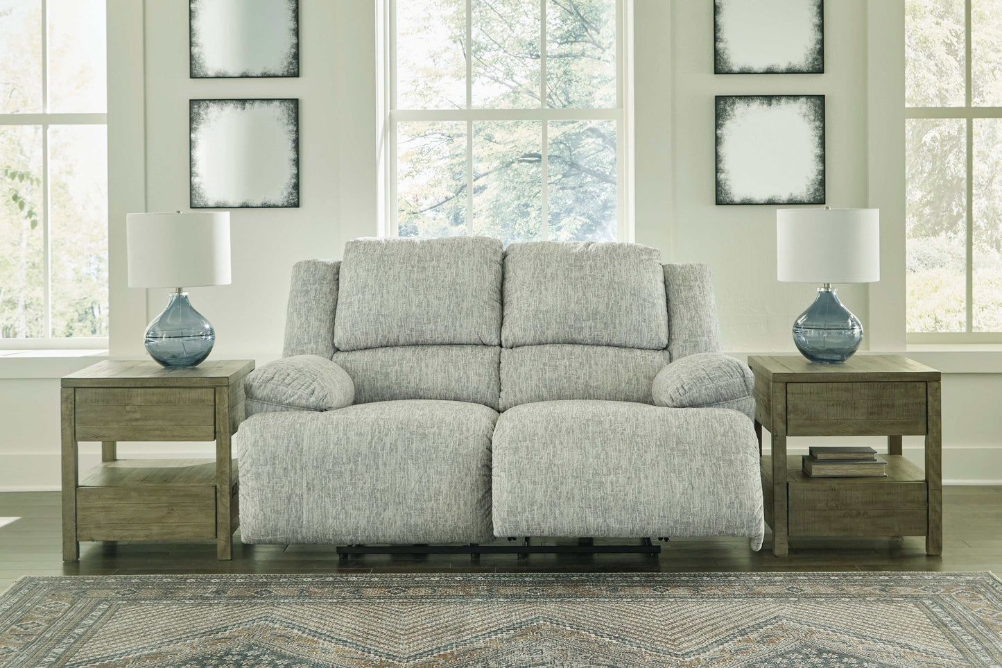 McClelland Gray Manual Reclining Loveseat