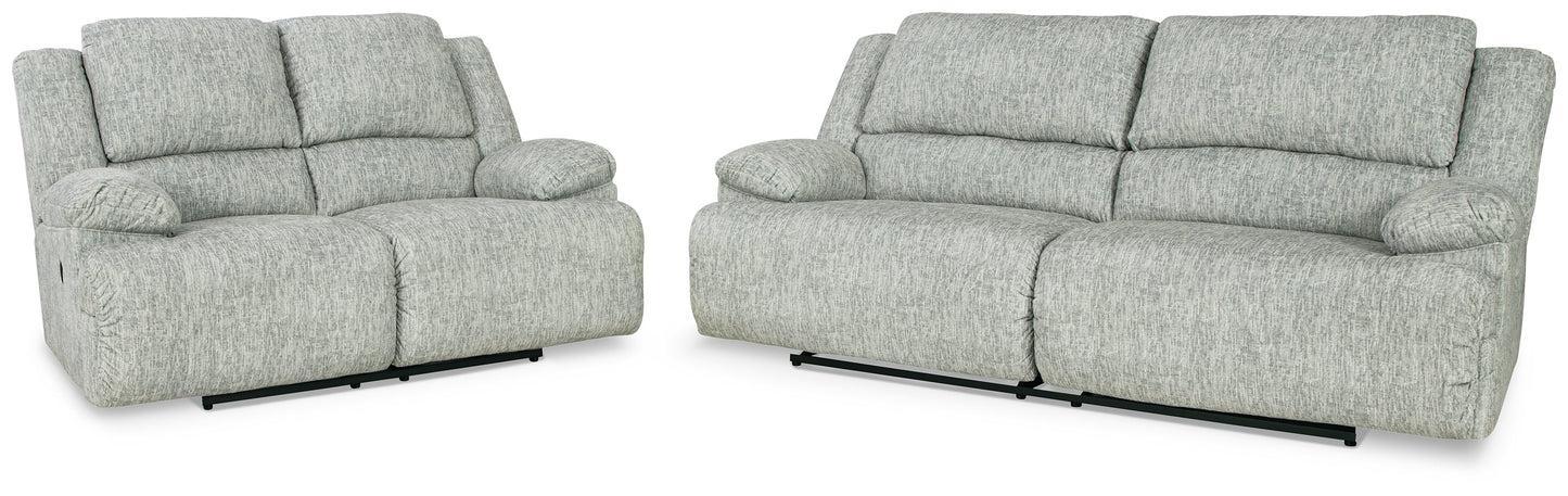 McClelland Gray Reclining Sofa and Loveseat