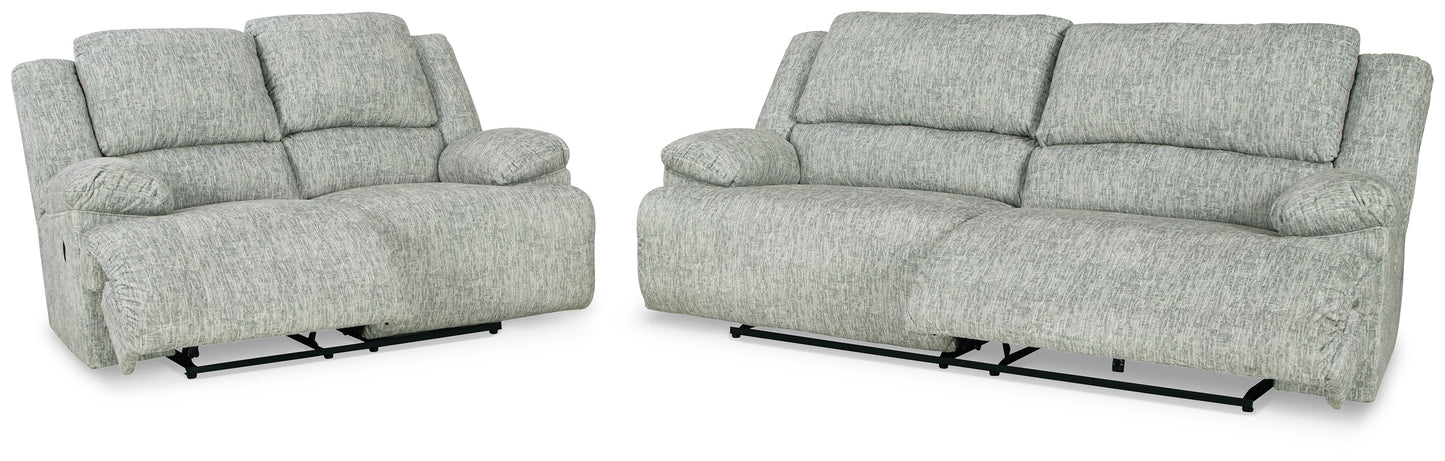 McClelland Gray Reclining Sofa and Loveseat