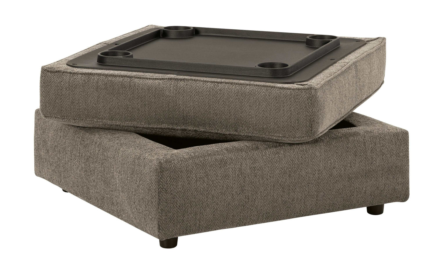 O'Phannon Putty Ottoman w/ Storage & Built-in Table Top