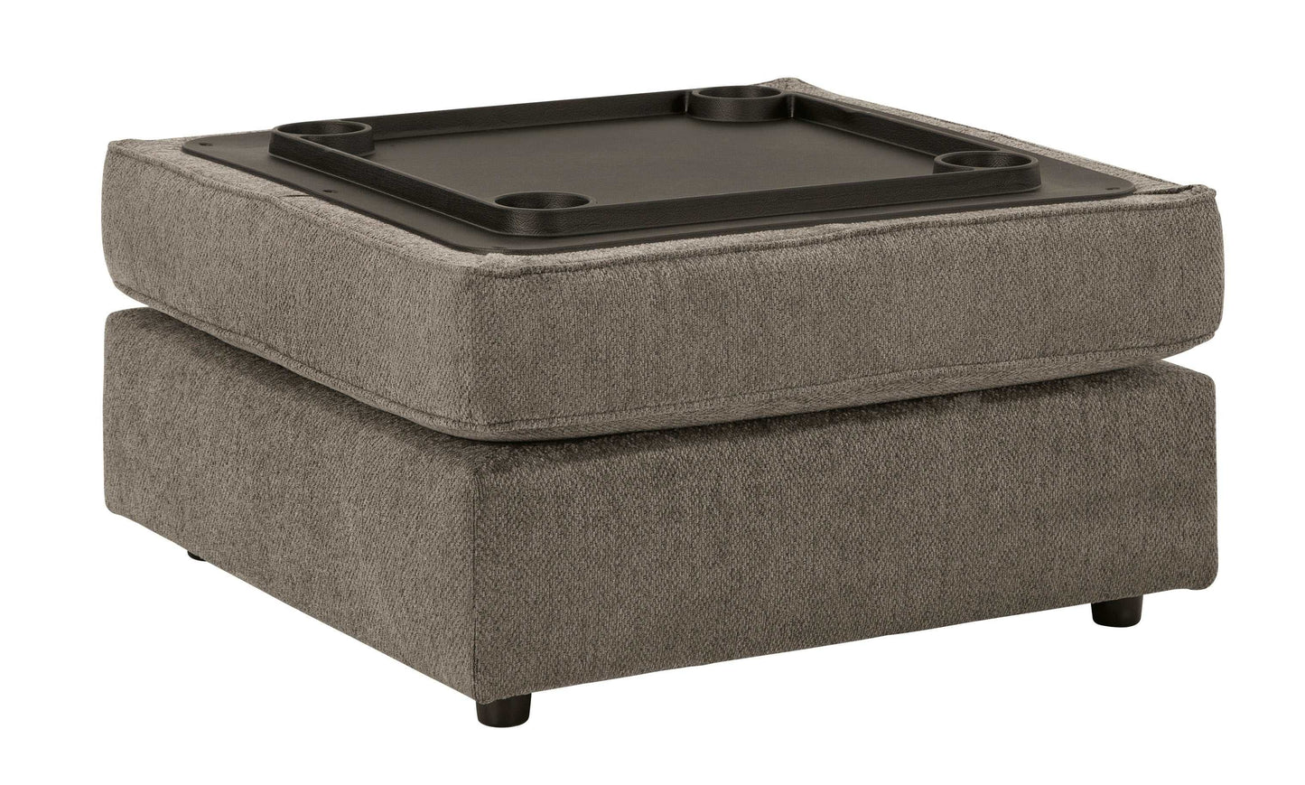 O'Phannon Putty Ottoman w/ Storage & Built-in Table Top