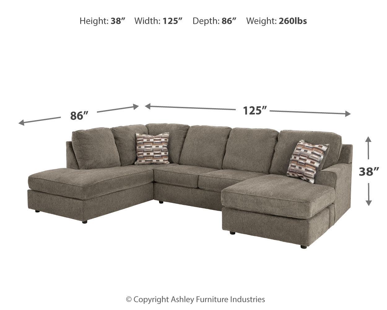 O'Phannon 2-Piece Sectional and Ottoman