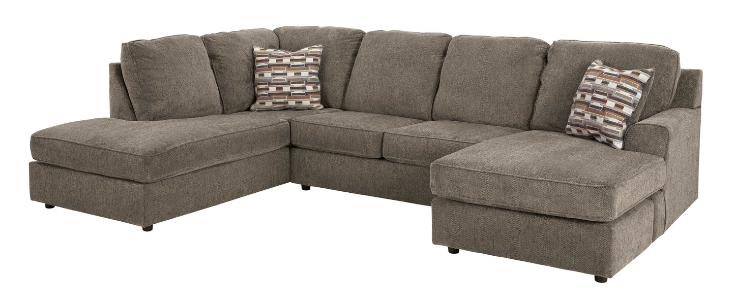 O'Phannon Putty 2pc LAF Corner Chaise Sectional Sofa