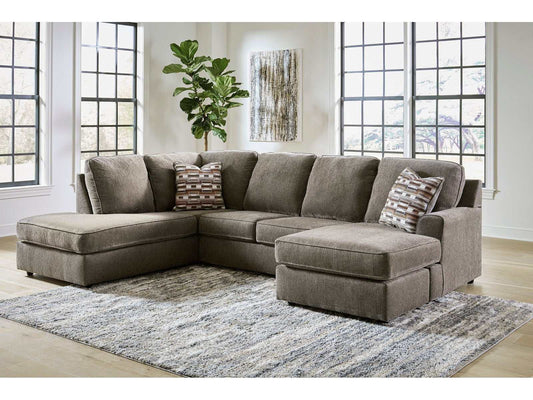 O'Phannon Putty 2pc LAF Corner Chaise Sectional Sofa