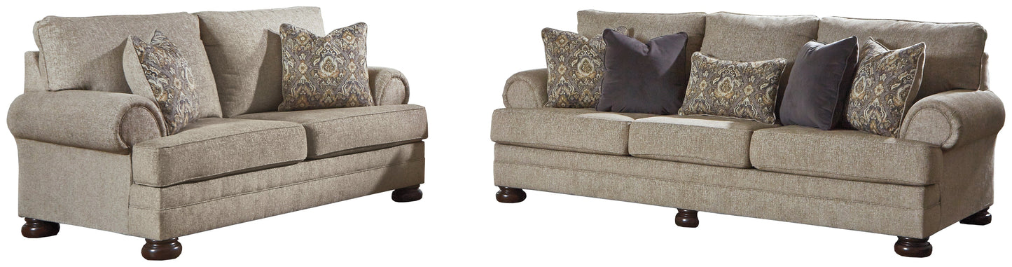 Kananwood Oatmeal Sofa and Loveseat