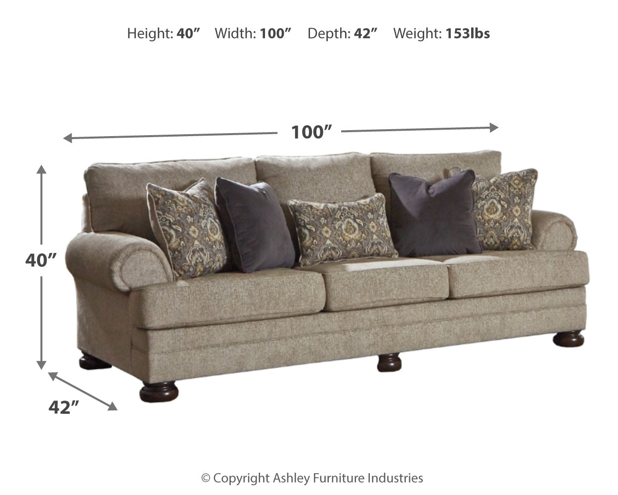 Kananwood Oatmeal Sofa, Chair and Ottoman