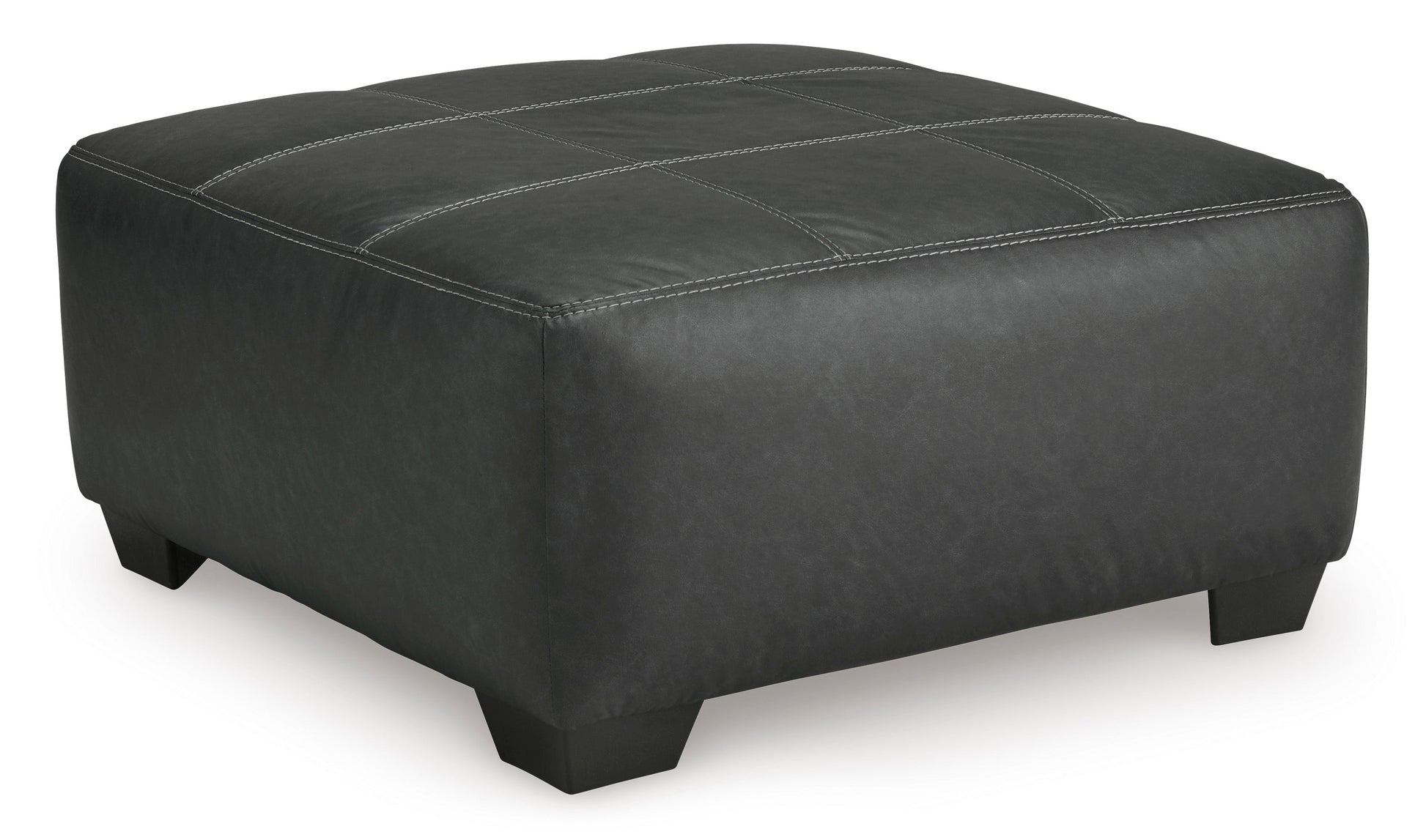 Brixley Pier Graphite Oversized Accent Ottoman - Ornate Home