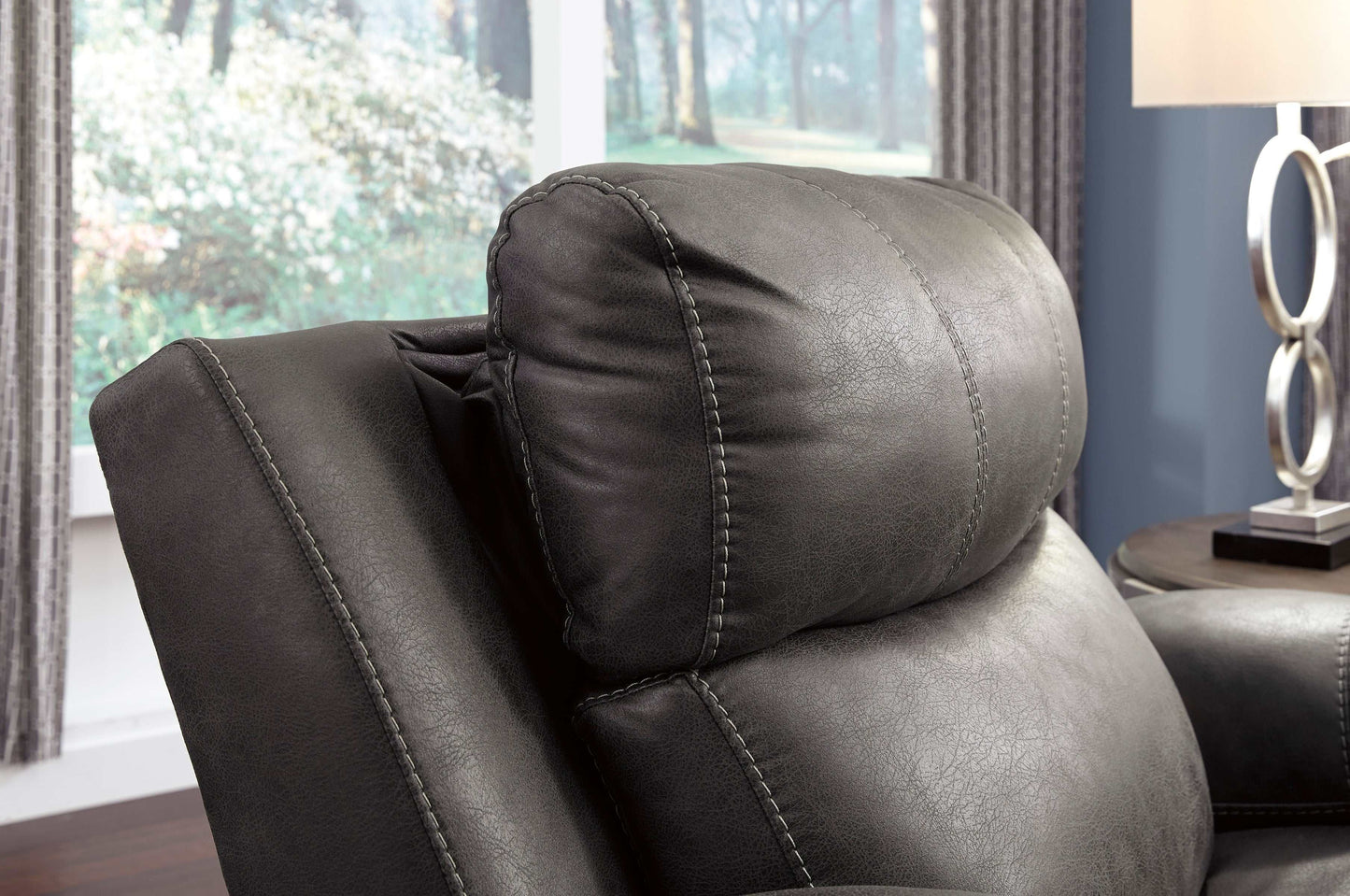 Erlangen Midnight Power Reclining Sofa