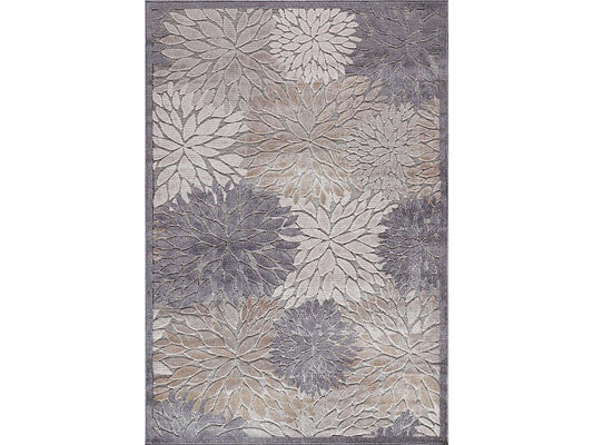 Spring Beige Floral Exotic Tropical Non-Shedding Indoor/Outdoor Area Rugs - Ornate Home