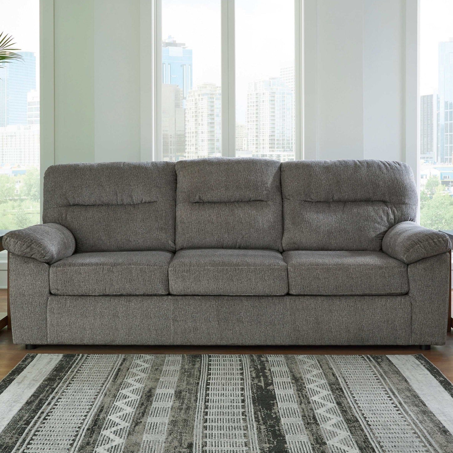 Bindura Mineral Sofa w/ Drop-Down Table