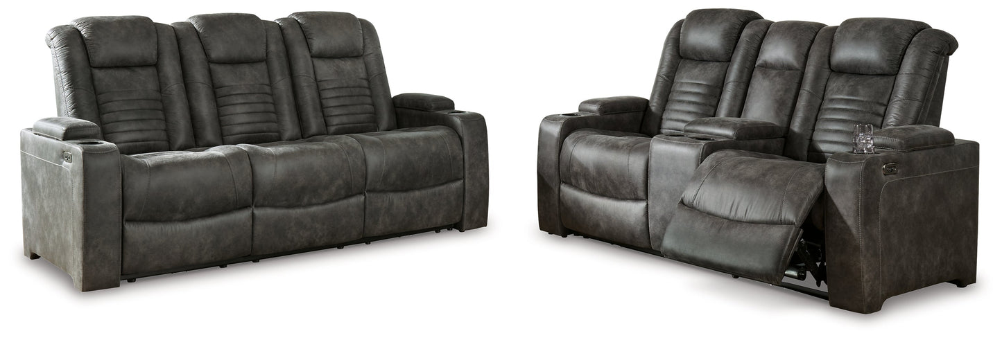 Soundcheck Storm Power Reclining Sofa and Loveseat