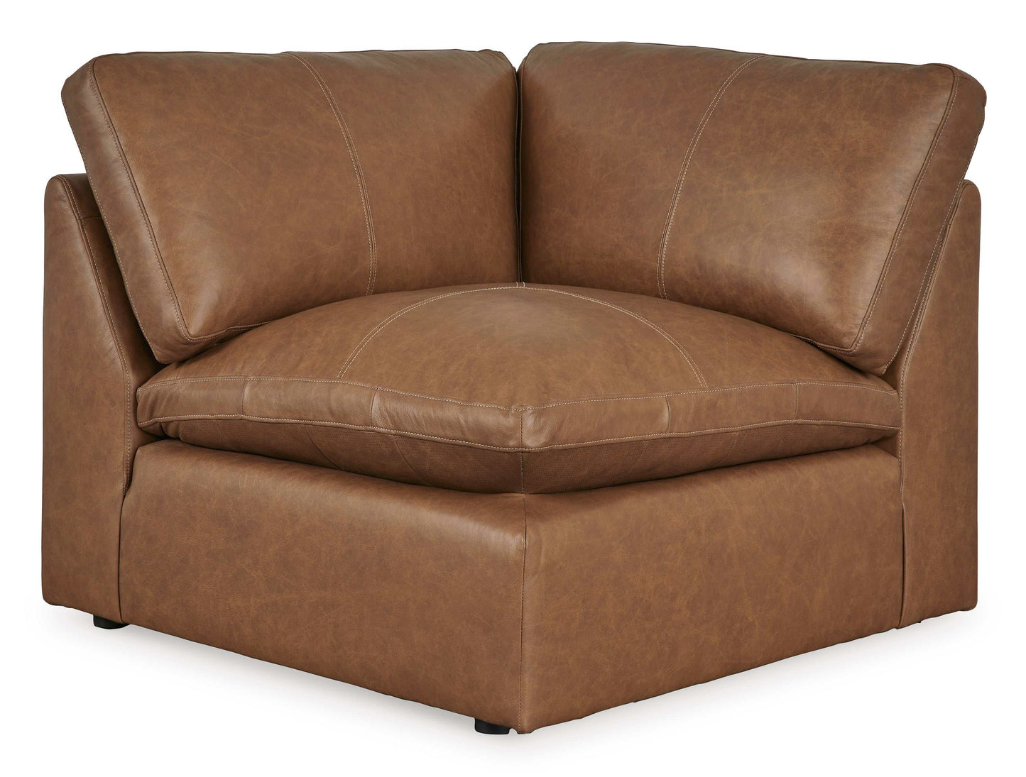 Emilia Caramel Leather Modular Sectional Units / Create your own Style