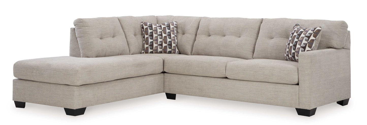 Mahoney Pebble 2pc Sectional Sofa w/ LAF Chaise