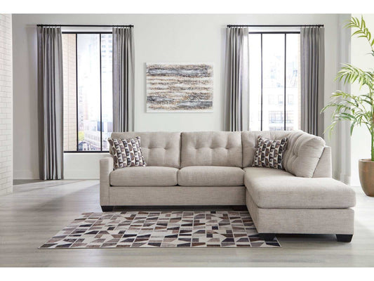 Mahoney Pebble 2pc Sectional Sofa w/ RAF Chaise