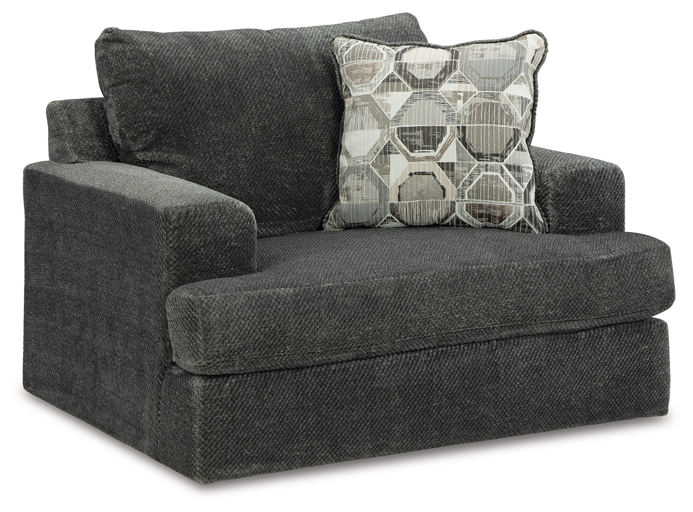 Karinne Smoke Sofa, Loveseat, Oversized Chair and Ottoman