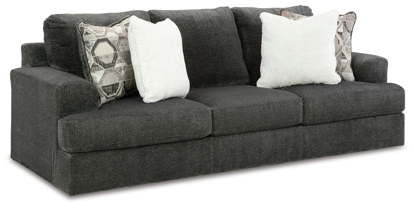 Karinne Smoke Sofa and Loveseat