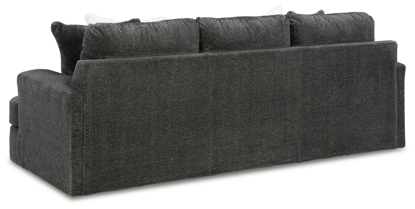 Karinne Smoke Sofa, Loveseat, Oversized Chair and Ottoman