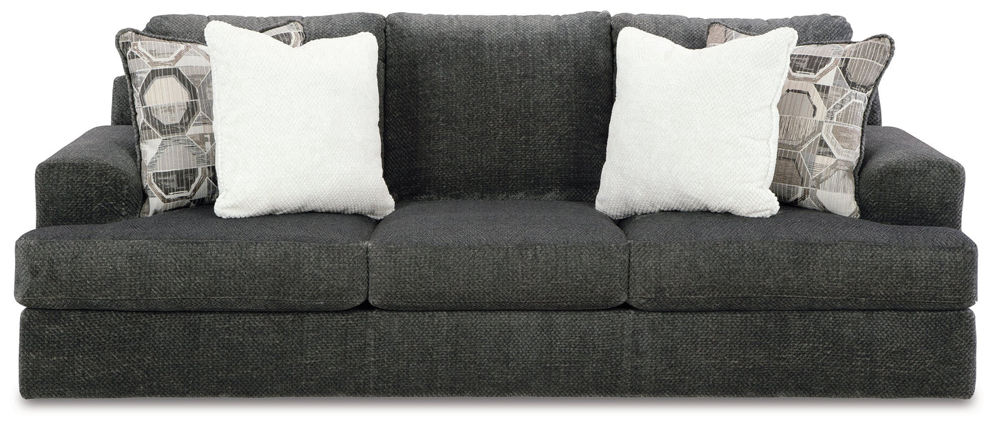 Karinne Smoke Sofa and Loveseat