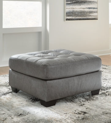 Clairette Court Alloy Oversized Accent Ottoman - Ornate Home