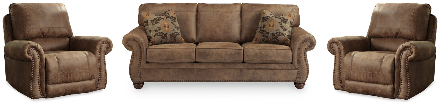 Larkinhurst Earth Sofa and 2 Recliners