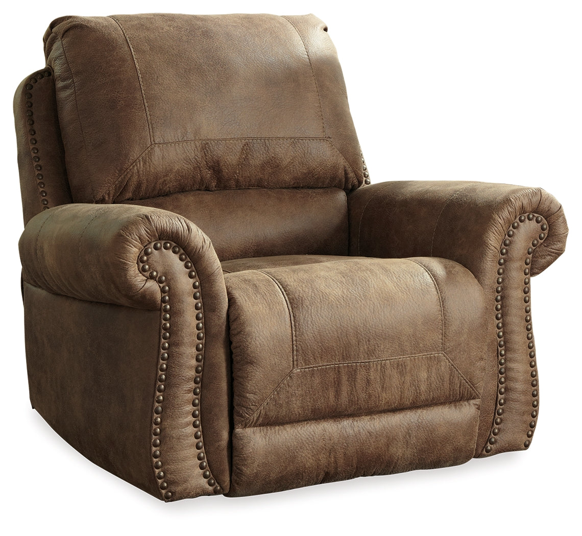 Larkinhurst Earth Sofa and Loveseat with Recliner