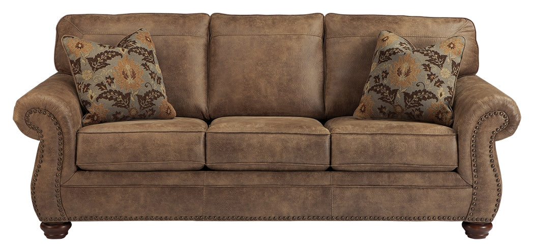 Larkinhurst Earth Sofa and Loveseat with Recliner