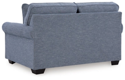 Carissa Manor Denim Loveseat - Ornate Home