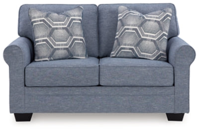 Carissa Manor Denim Loveseat - Ornate Home