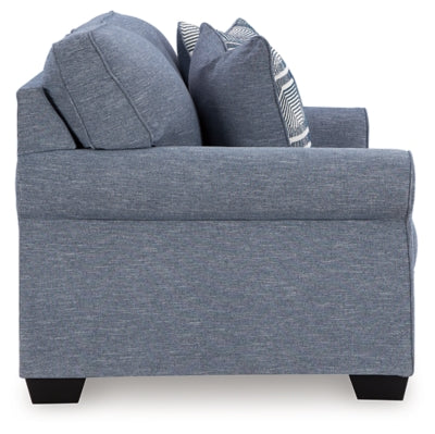 Carissa Manor Denim Loveseat - Ornate Home