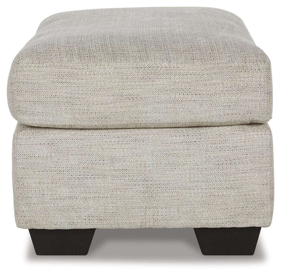 Vayda Gray Chair and Ottoman