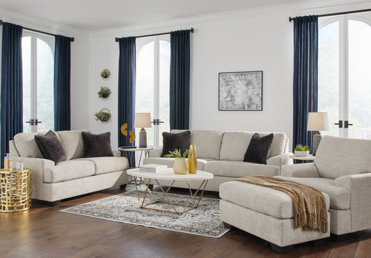 Vayda Gray Sofa, Loveseat, Chair and Ottoman