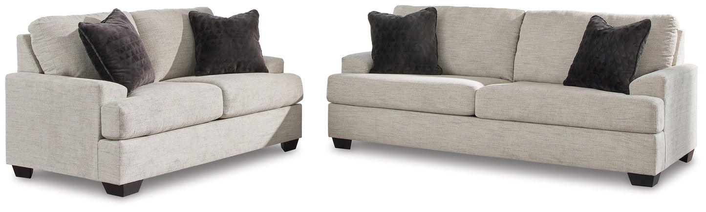 Vayda Gray Sofa and Loveseat