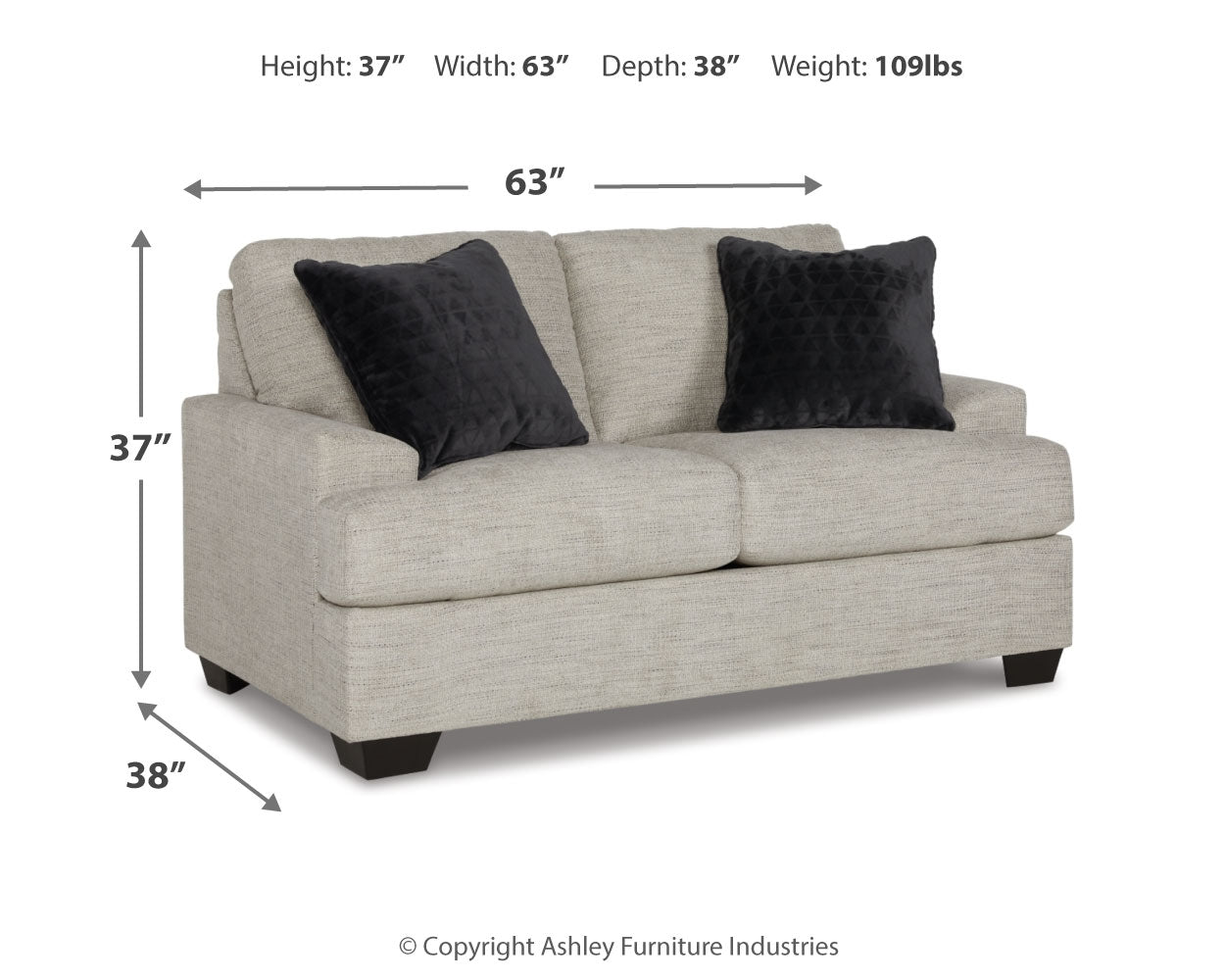 Vayda Gray Sofa and Loveseat