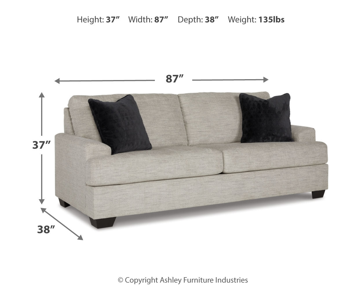 Vayda Gray Sofa and Loveseat