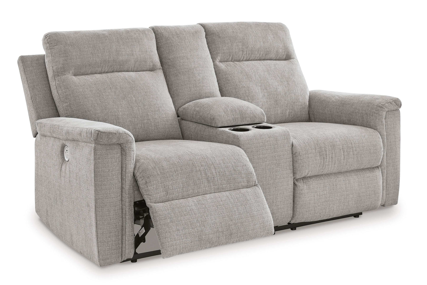 Barnsana Ash Micro Chenille Power Reclining Living Room Set / 3pc