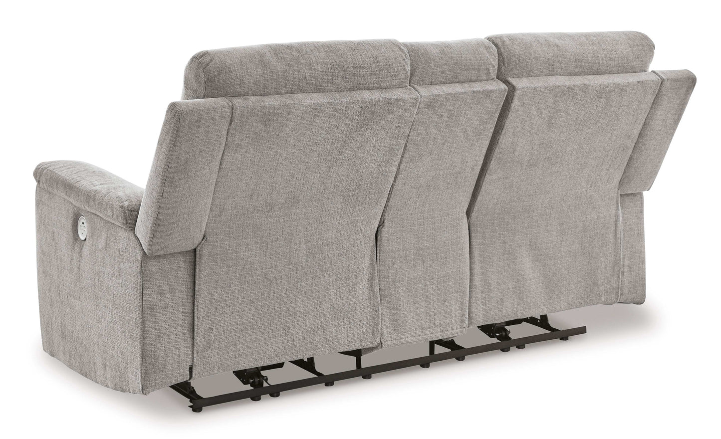 Barnsana Ash Micro Chenille Power Reclining Living Room Set / 3pc