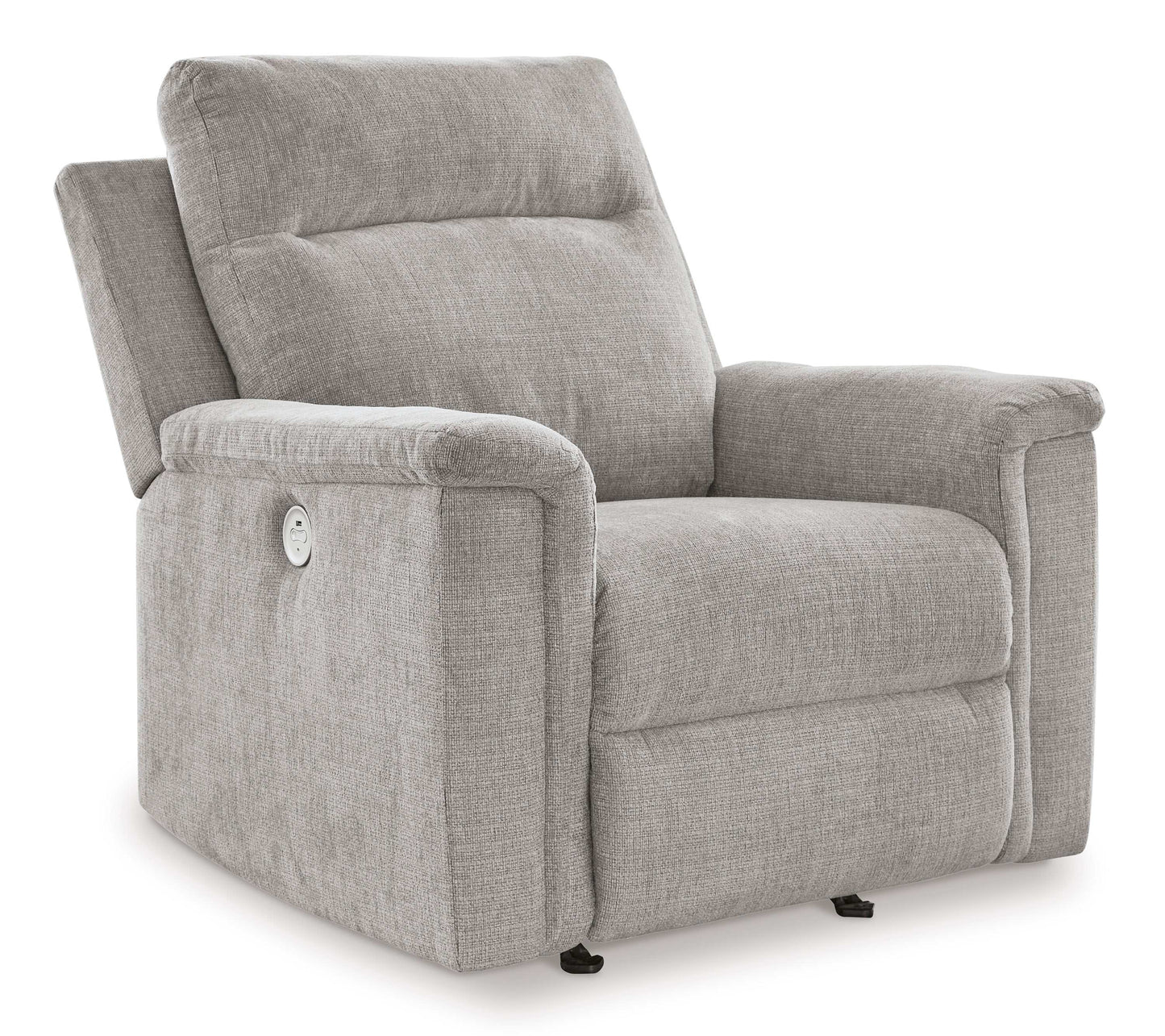 Barnsana Ash Micro Chenille Power Recliner