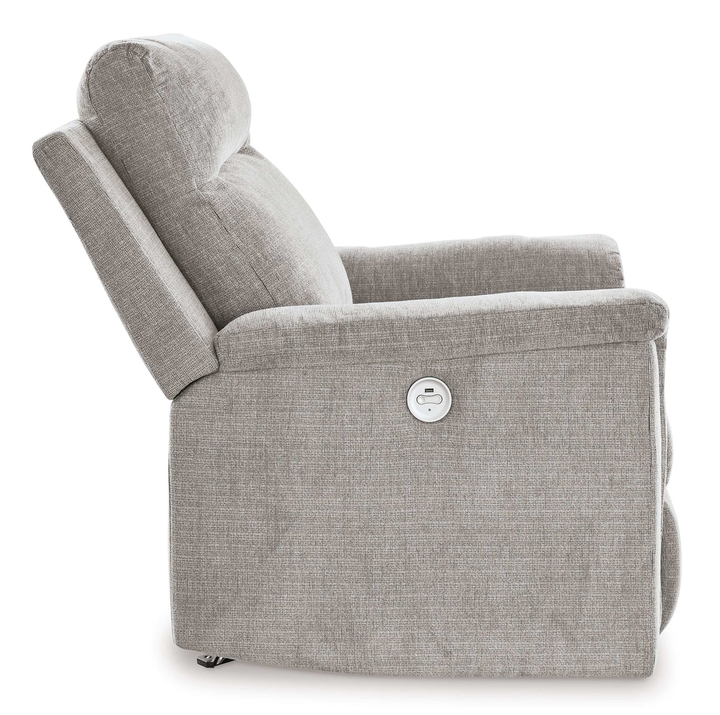 Barnsana Ash Micro Chenille Power Recliner