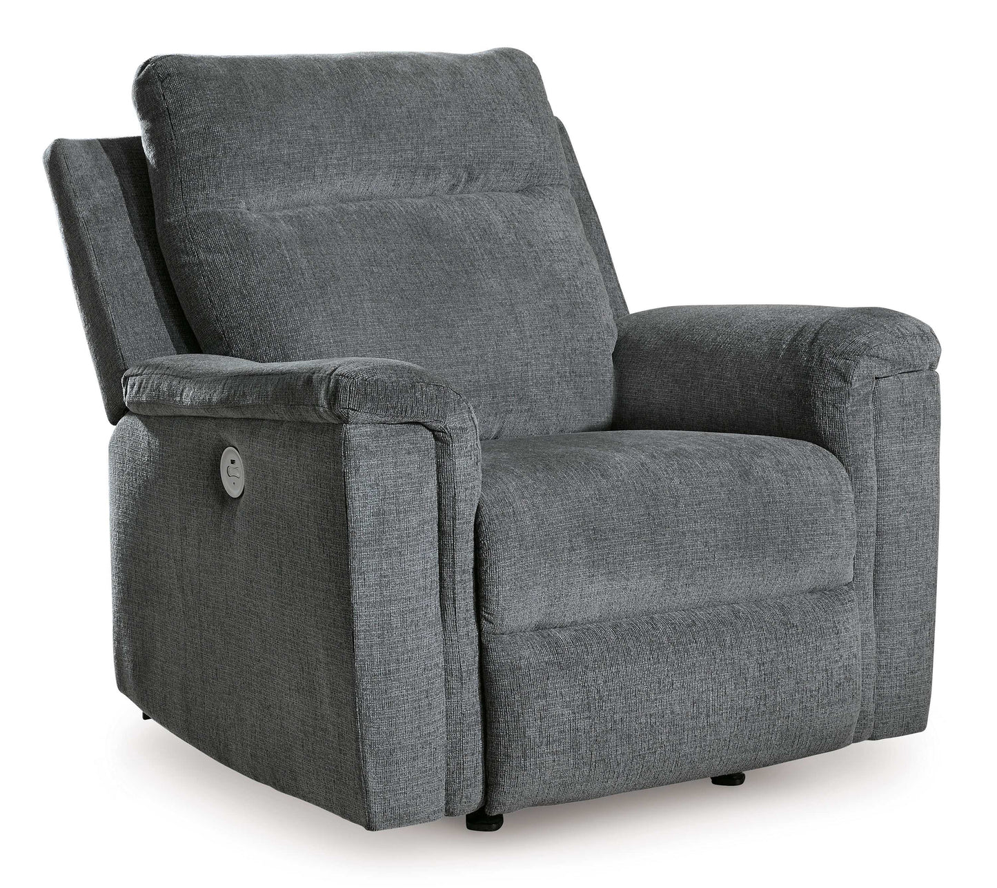 Barnsana Gravel Micro Chenille Power Recliner