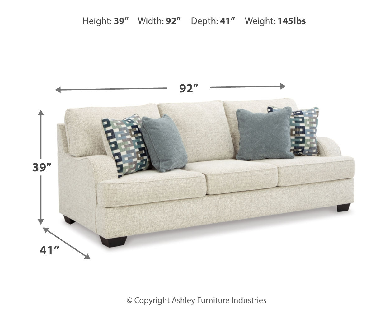 Valerano Beige Sofa and Loveseat