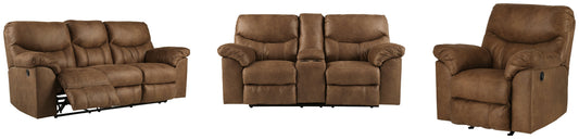 Boxberg Bark Reclining Sofa, Loveseat and Recliner