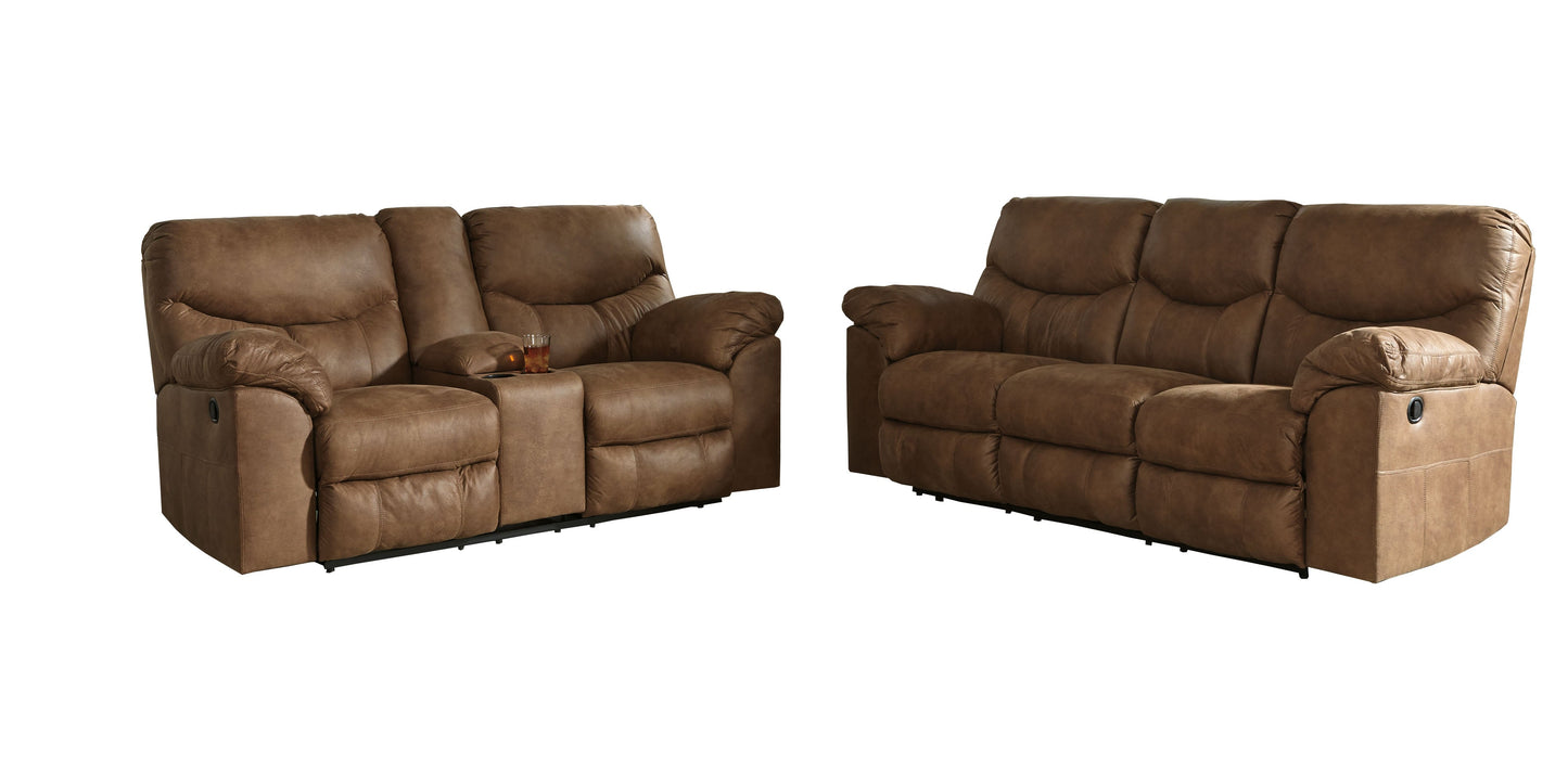 Boxberg Bark Reclining Sofa and Loveseat