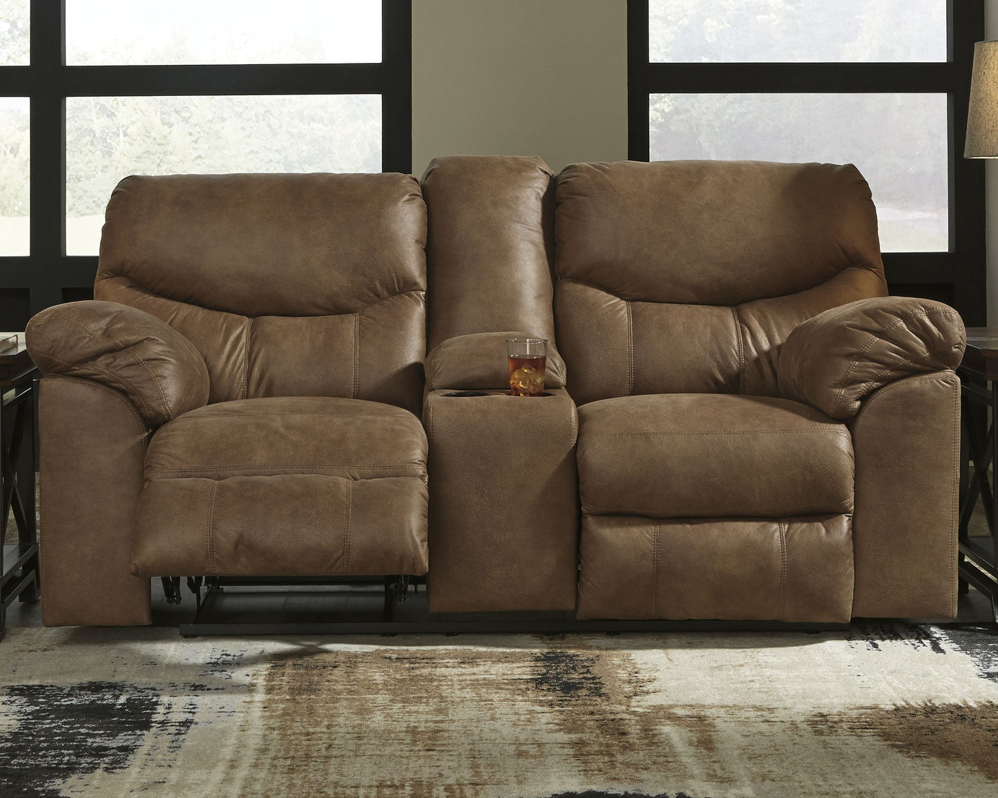 Boxberg Bark Reclining Sofa and Loveseat