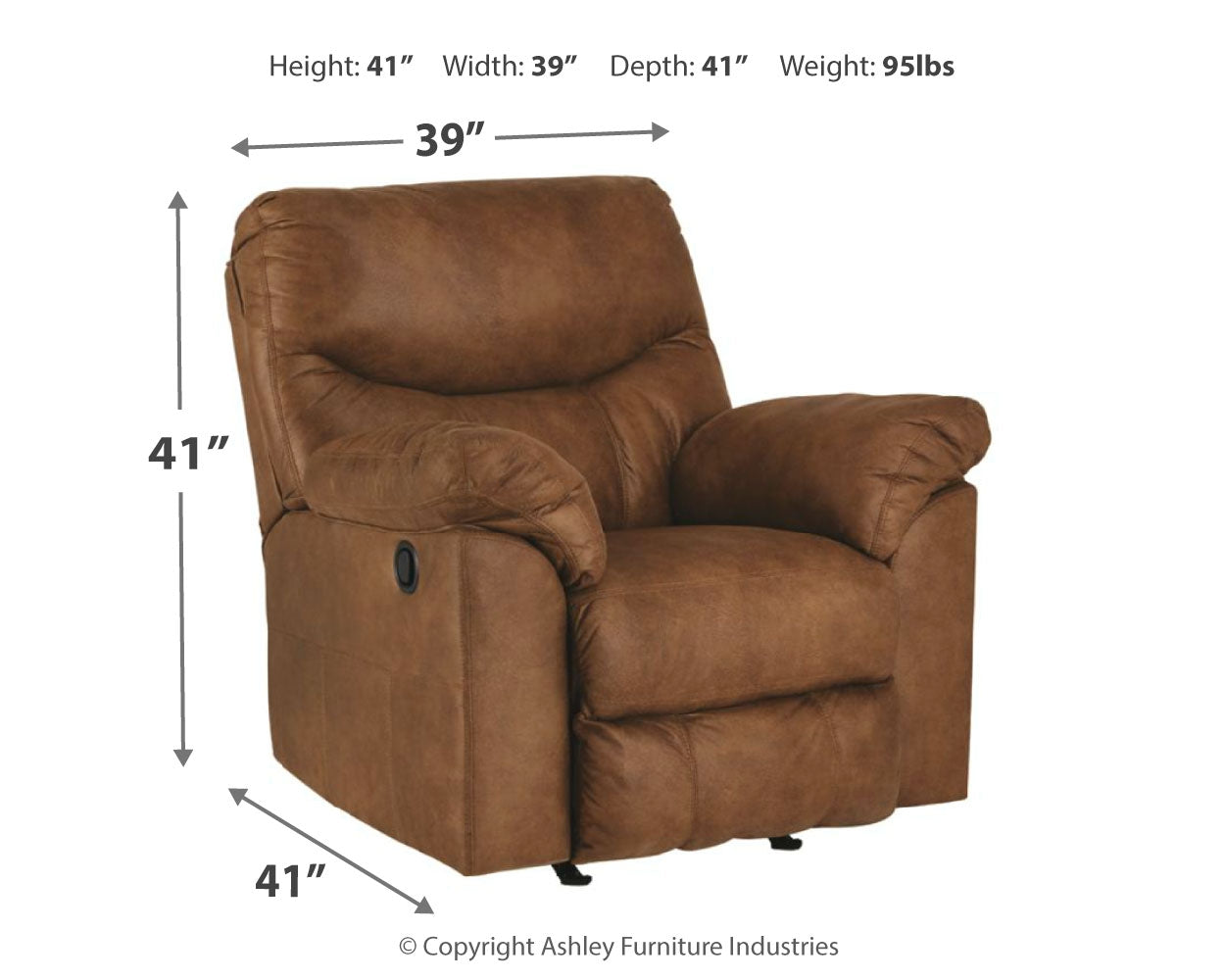 Boxberg Bark Reclining Loveseat and Recliner